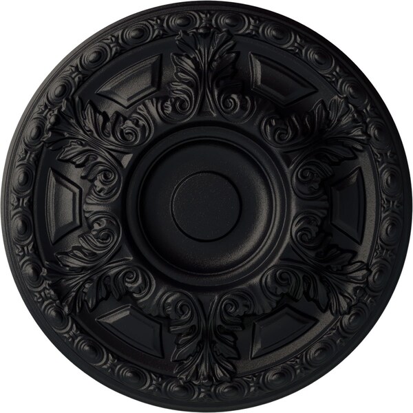 Ekena Millwork Granada Ceiling Medallion (Fits Canopies up to 7 1/8"), Hand-Painted Steel Gray, 23 1/2"OD x 2 3/4"P CM24GASGS - main
